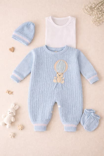 Estuche Enterizo 4104 – Celeste (Talla 3)